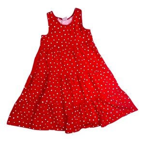 Hanna Anderson Red Polka Dot Dress Size 8